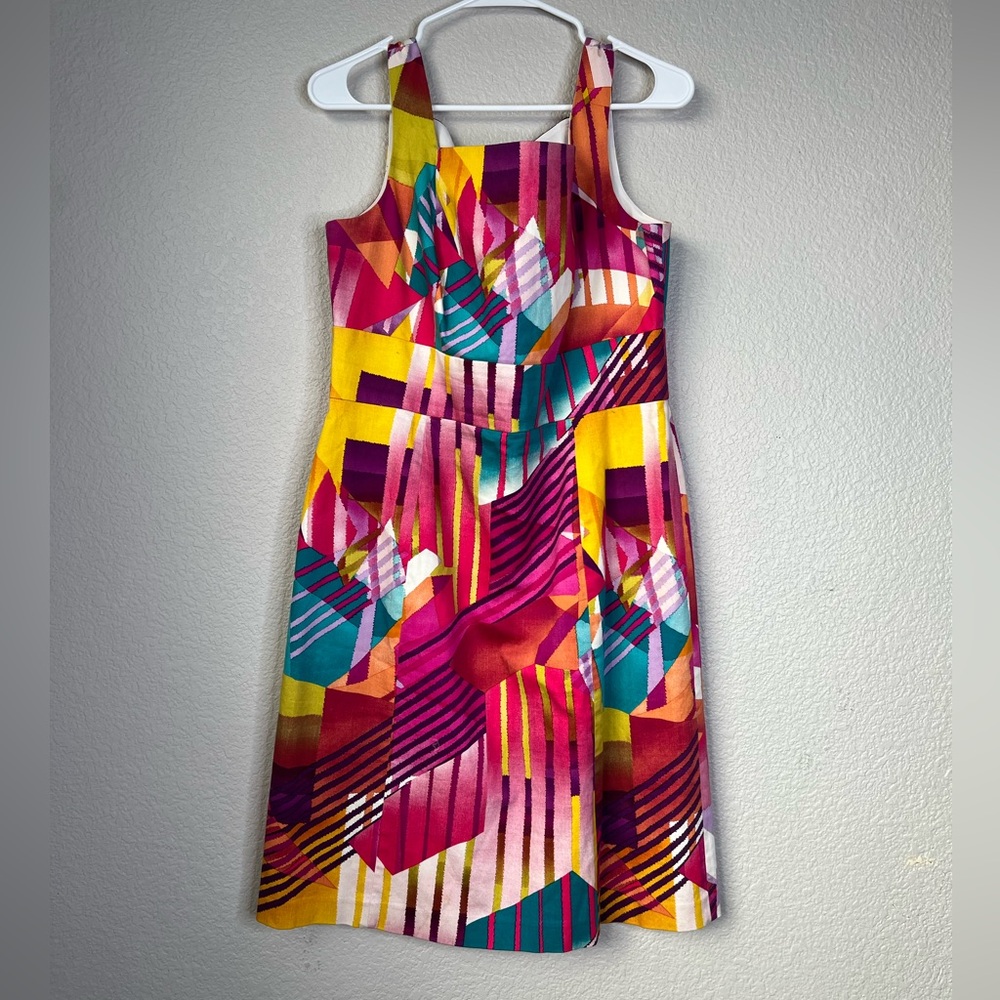 Jones New York Colorful Lines Dress, 12